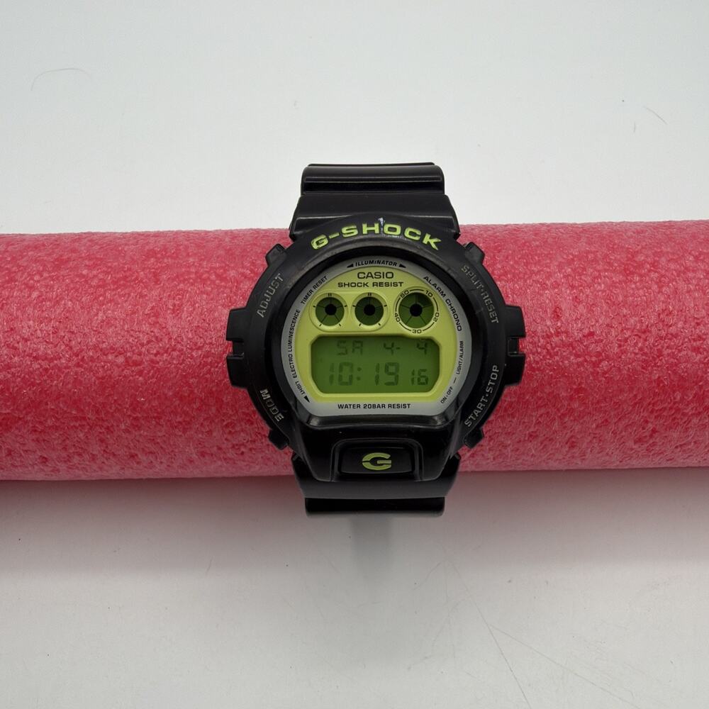 Casio G-Shock 1289 DW-6900CS Neon Green Black Watch